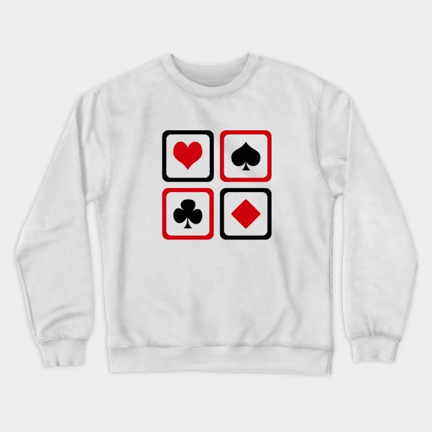 Playing card Crewneck Sweatshirt by BattaAnastasia